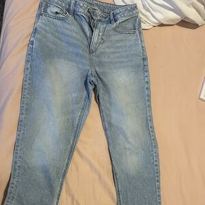 American Eagle Outfitters Light Blue Straight Leg Jeans